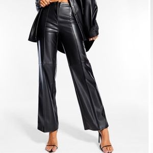 MISSGUIDED FAUX LEATHER PANTS